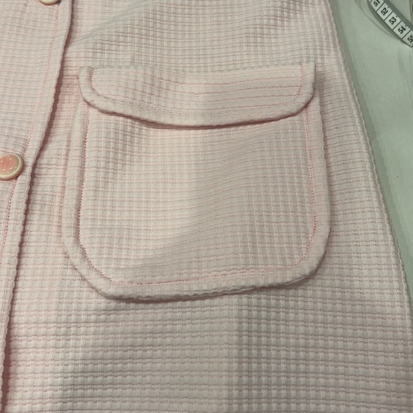 60/70 pink vintage dress in size medium, button down, Jackie O style dress, fun - Picture 5 of 10